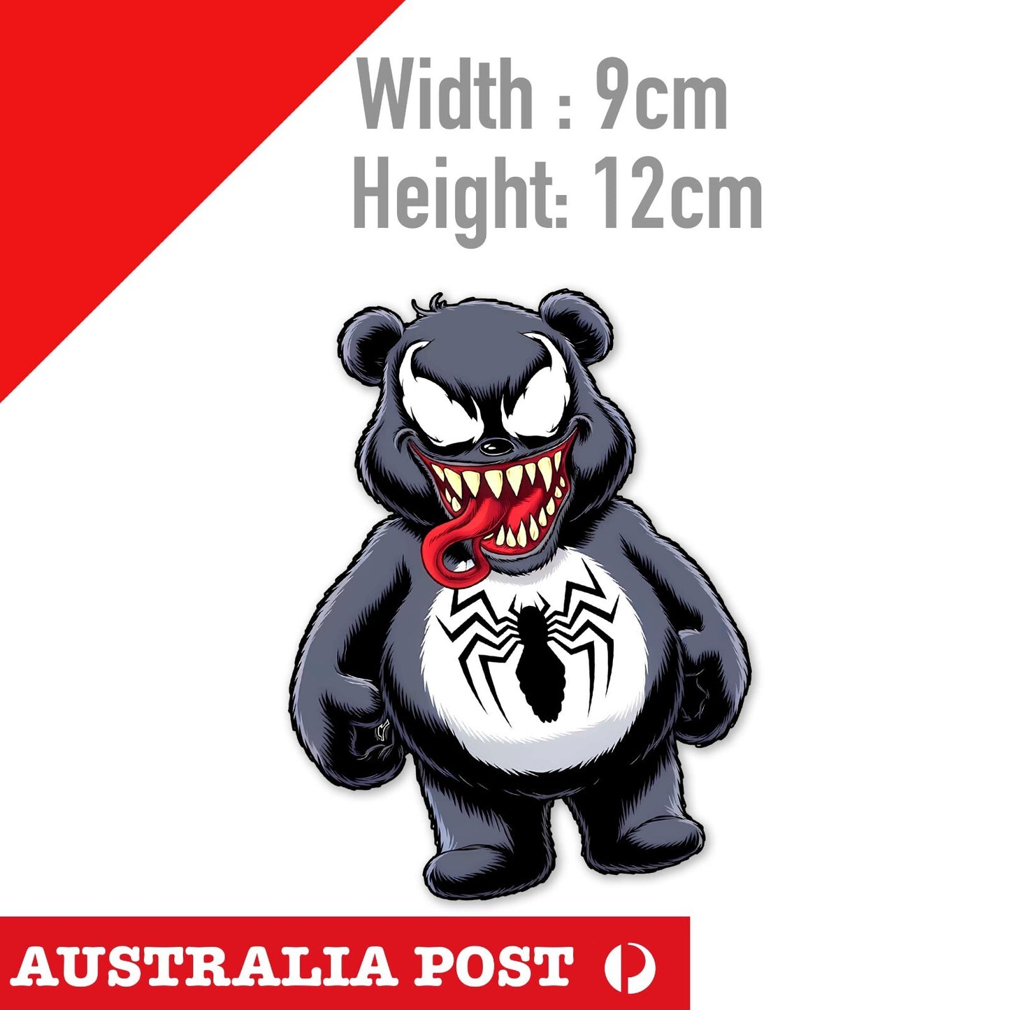 Care Bear VENOM Bear Grumpy Bear, Funny Venom Care Bear Sticker