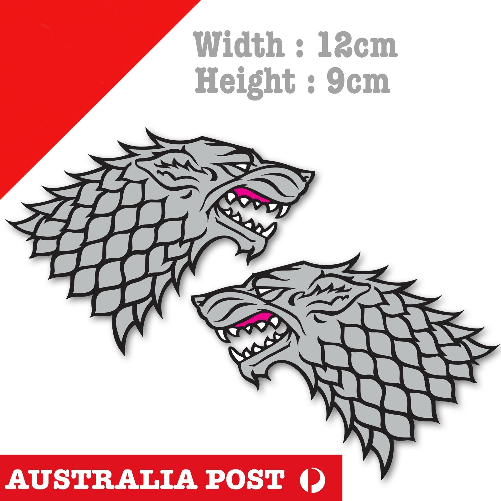 Game Of Thrones - House Stark Pair of Wolf - Game Of Thrones Sticker