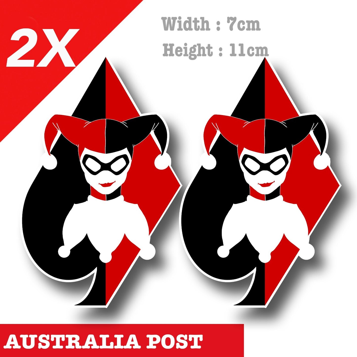 DC Harley Quinn Spade Card , Suicide Squad , Harley Quinn Decal Sticker