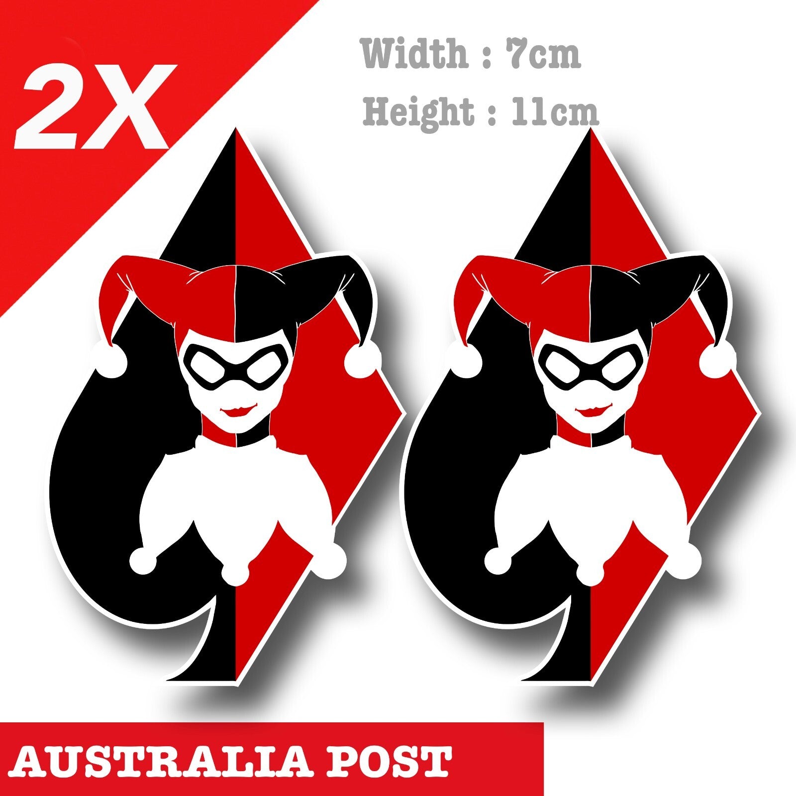 DC Harley Quinn Spade Card , Suicide Squad , Harley Quinn Decal Sticker