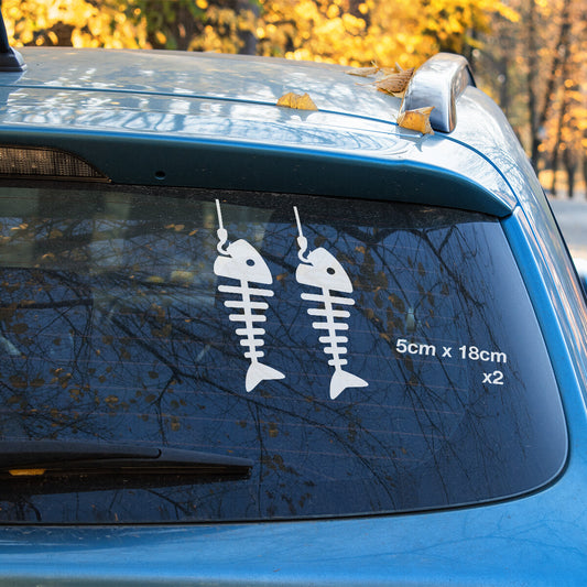 Fishbone hook - Gone Fishing  Sticker 
