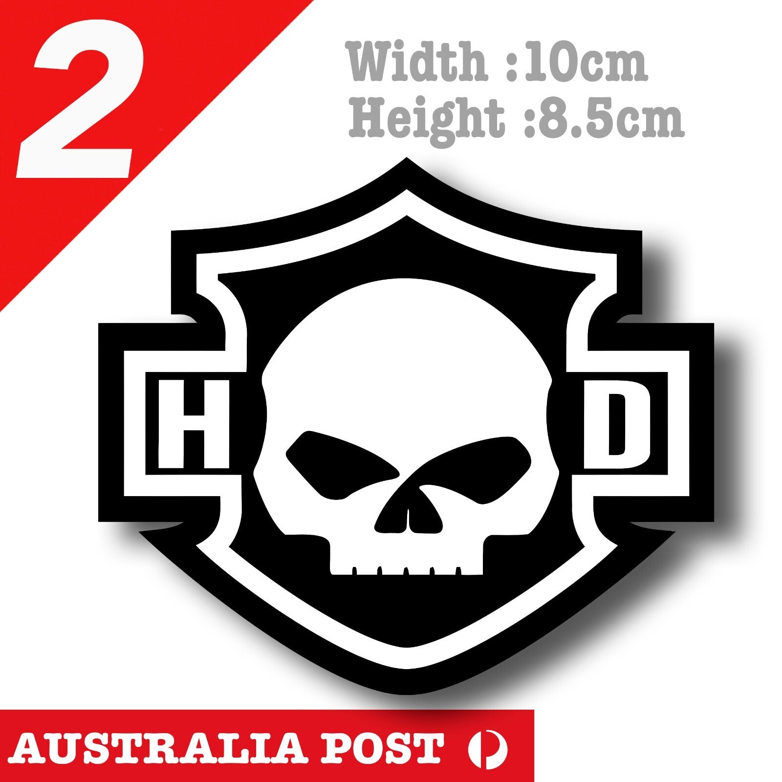 Harley Davidson Motorcycle Skull Head Logo, Motorcycle, Helmet MotoGP  Sticker