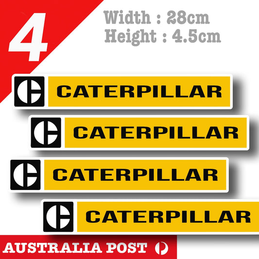Caterpillar Power Diesel x4 Stickers