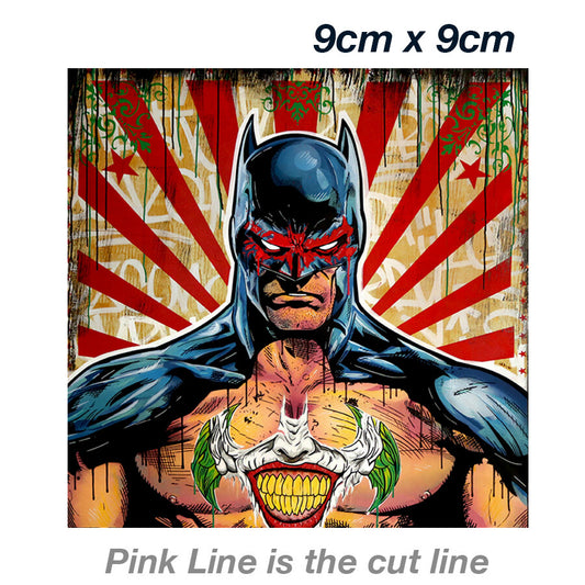 Batman & Jocker Tattoo Blood Knight DC Laptop , Car  Vinyl  Sticker 
