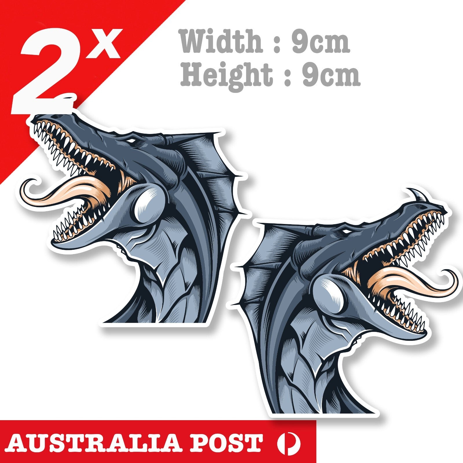  Dragon Head Serpent Laptop , Car  Decal Sticker 