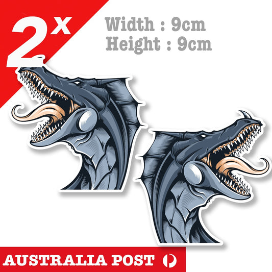  Dragon Head Serpent Laptop , Car  Decal Sticker 