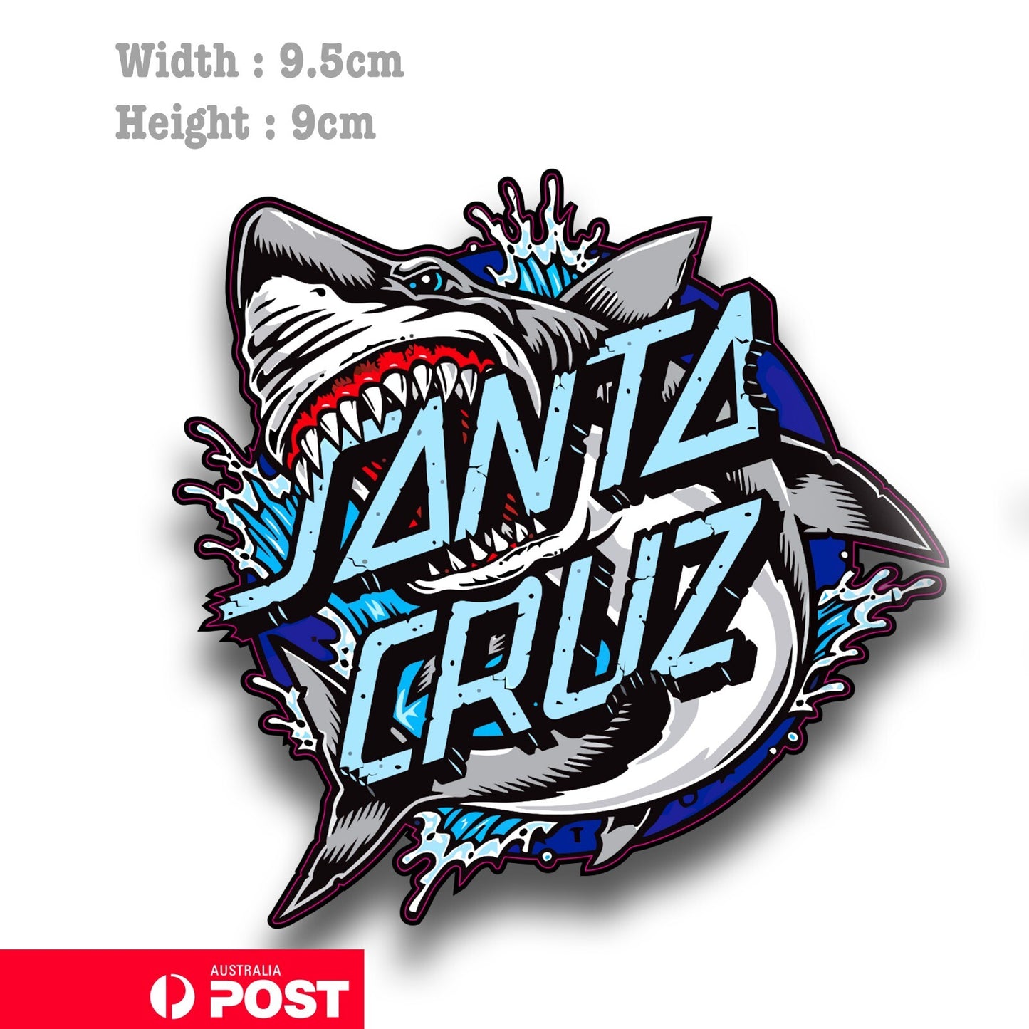 Santa Cruz Shark Logo Stickers