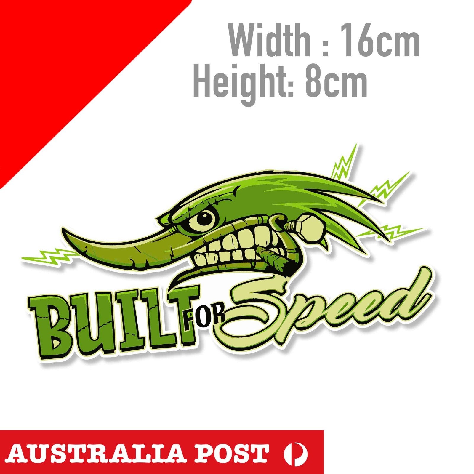 Hot Rod Garage | Built for speed Angry Wood pecker head with cigarette Sticker