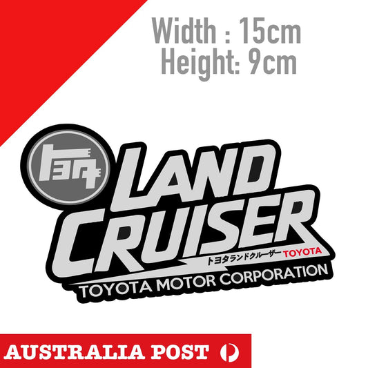 Toyota TRD Land Cruiser  ,4WD Logo, Toyota Motor Corporation Sticker