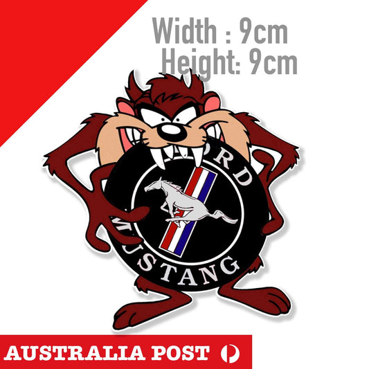 Ford Mustang Pony TAZ Tornado , Ford Mustang Logo Funny Sticker