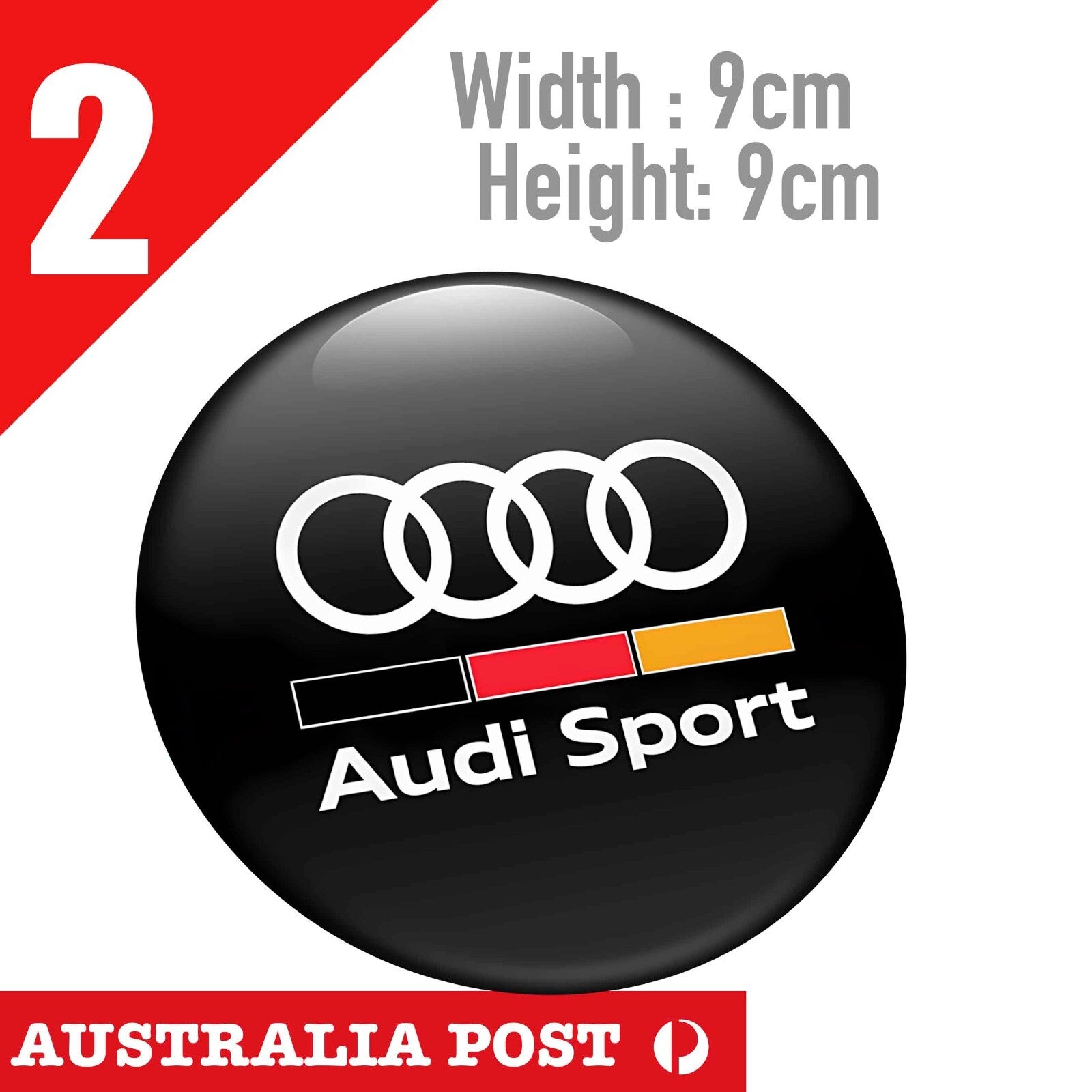Audi Sport Round Stickers