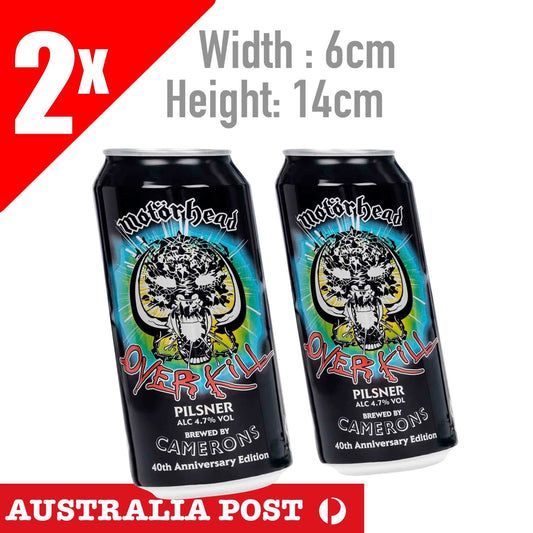 Motorhead Overkill Beer  Can Logo , Motorcycle,Fuel Tank, Helmet  Sticker