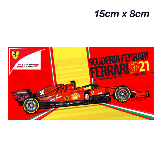 F1 Ferrari SF21 SCUDERIA Bar Fridge  Laptop , Car  Decal Sticker 