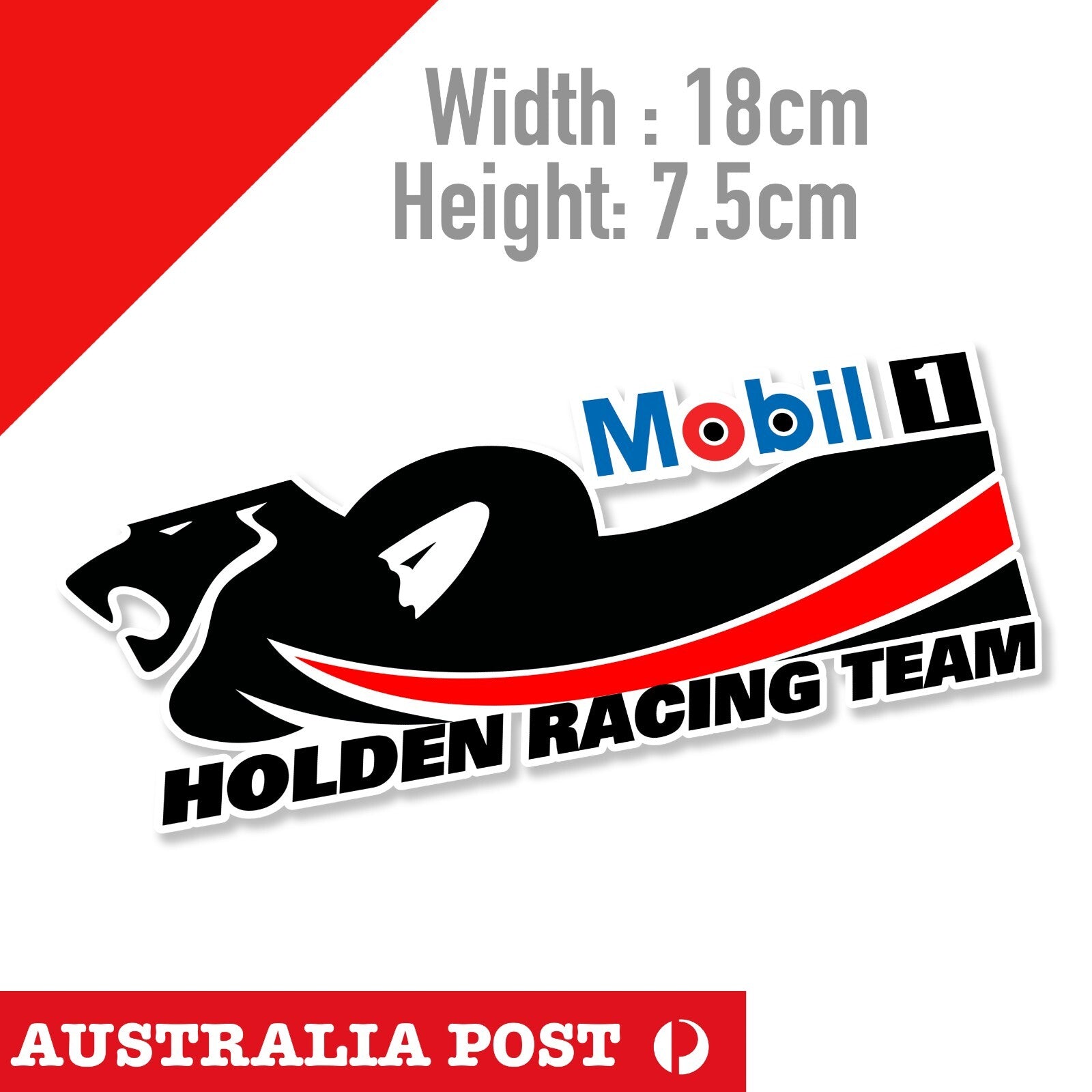 Holden Racing Team Racing MOBIL 1 Motor Oil , Racing, Car, Laptop  Stickers