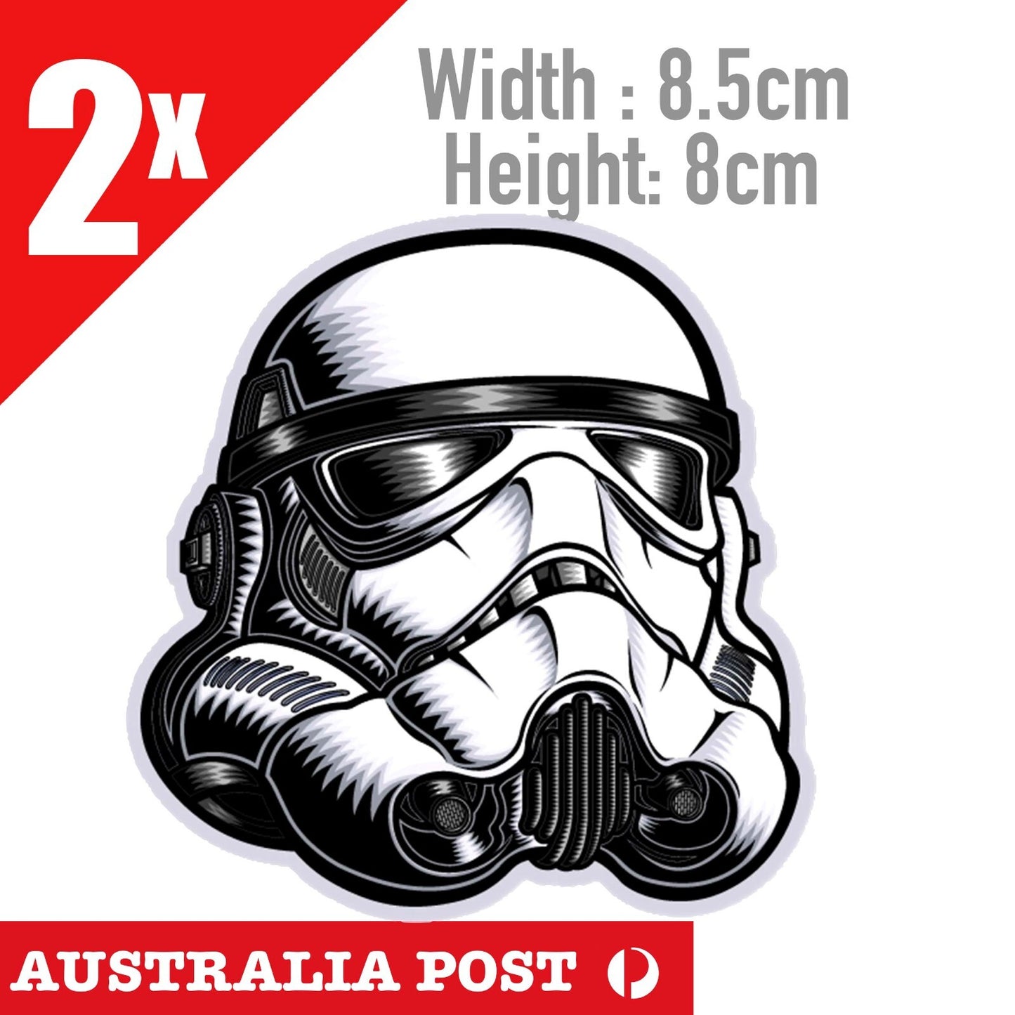 Star Wars Storm Trooper Helmet Vinyl  Sticker 