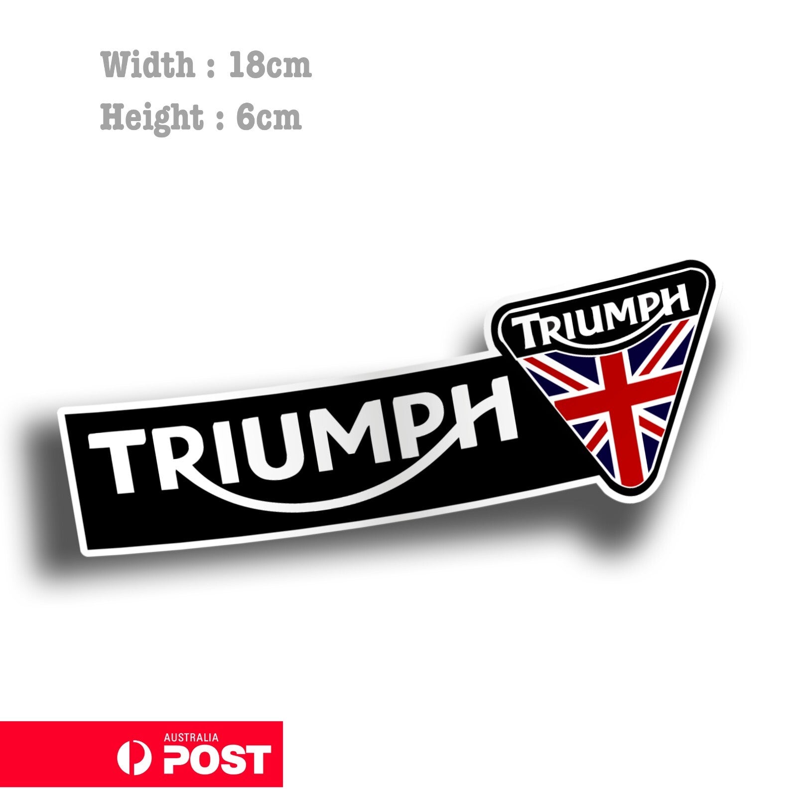 Triumph Motorcycles logo banner Sticker 