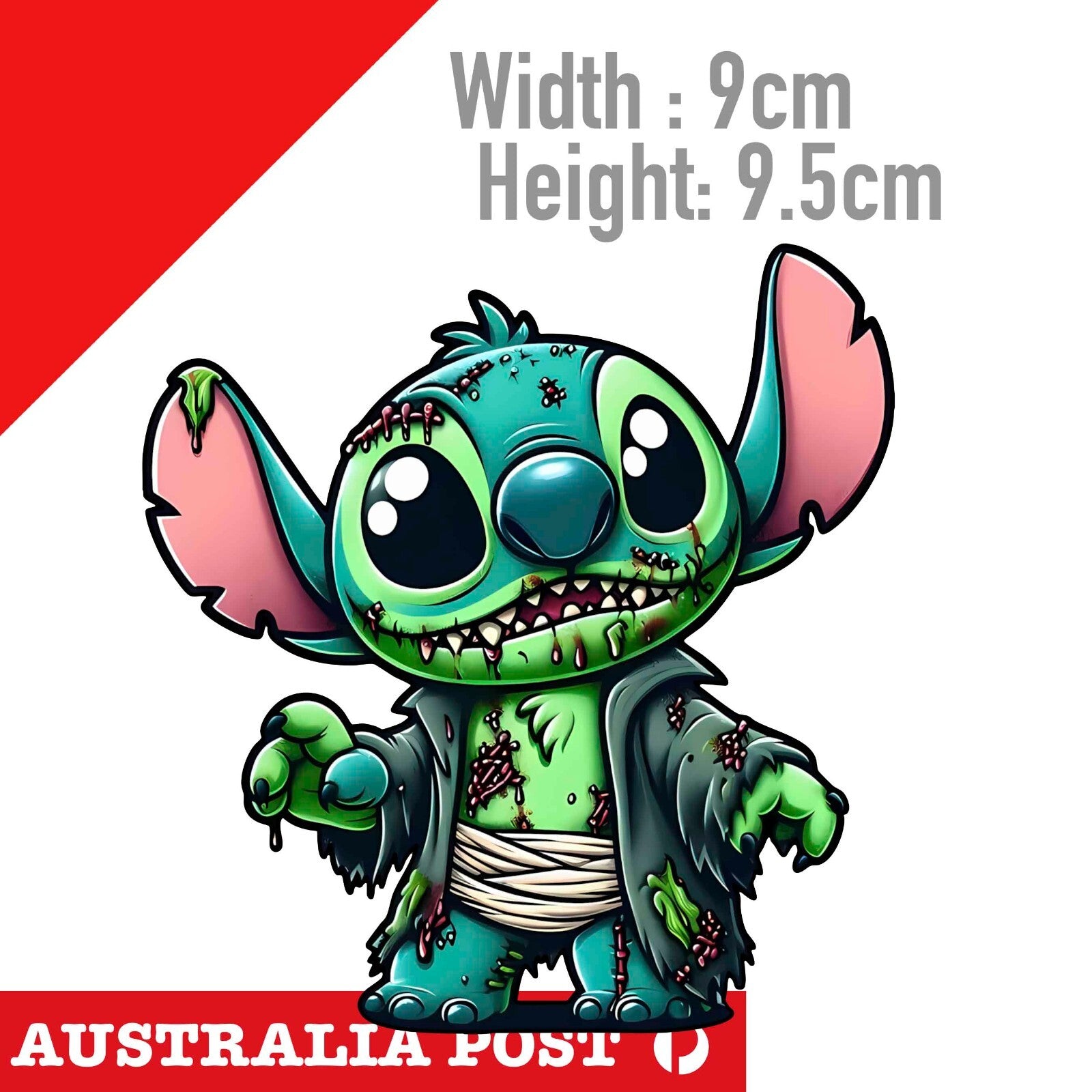 ZOMBIE STITCH Vinyl Decal Sticker Car Window Laptop Lilo Disney  Hawaii