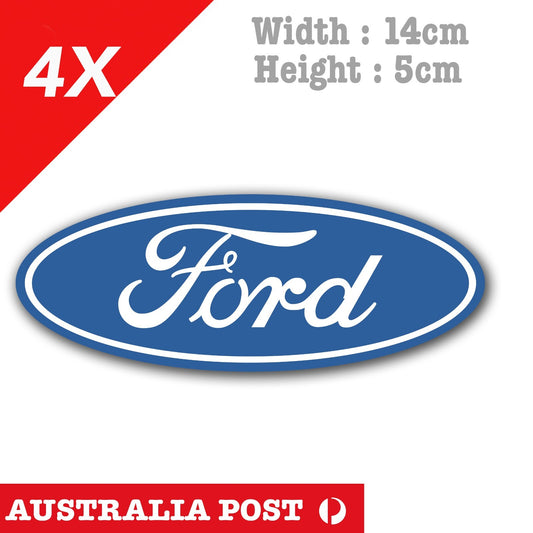 Ford Logo x4 - Ford Falcon , Focus logo Decal Stickers