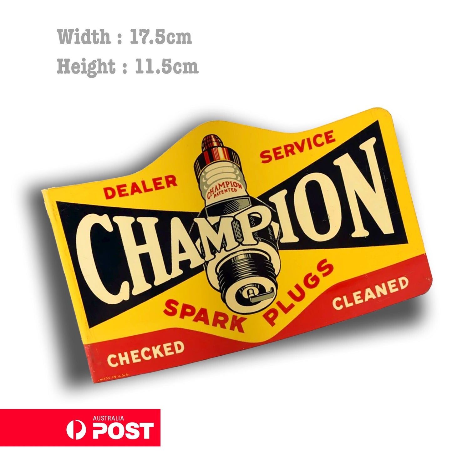 CHAMPION Spark Plug Vintage Logo JDM Stickers