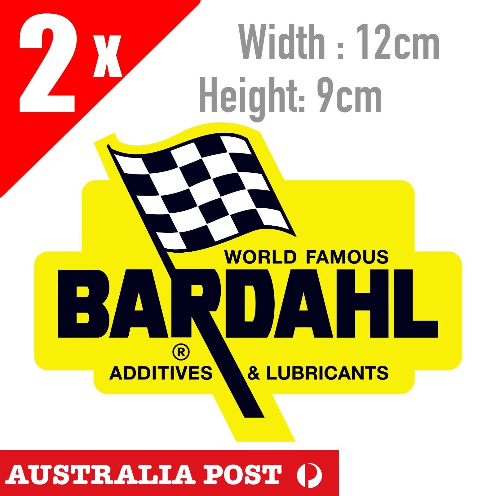 BARDAHL Additives & Lubricants Logo, Truck Ute 4X4  Diesel Logo Sticker