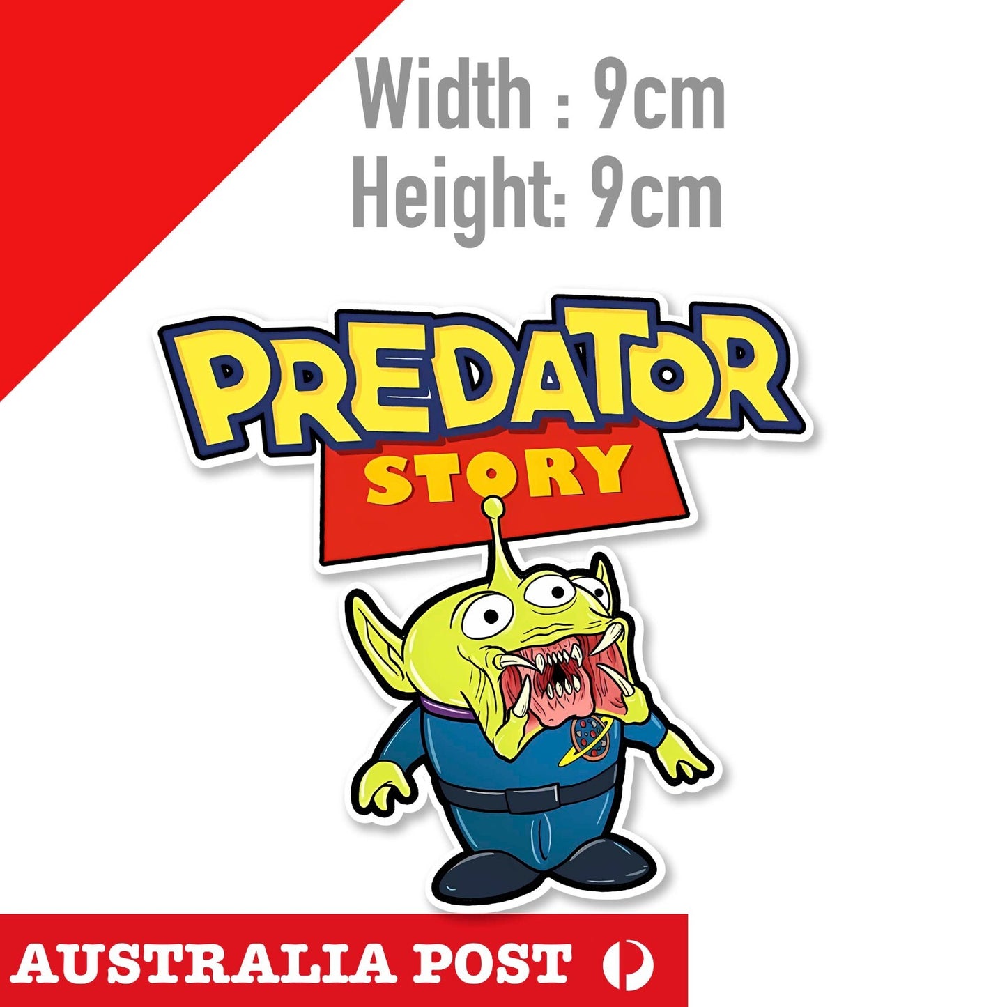 Toy Story Alien  Funny ALIEN PREDATOR Logo Sticker