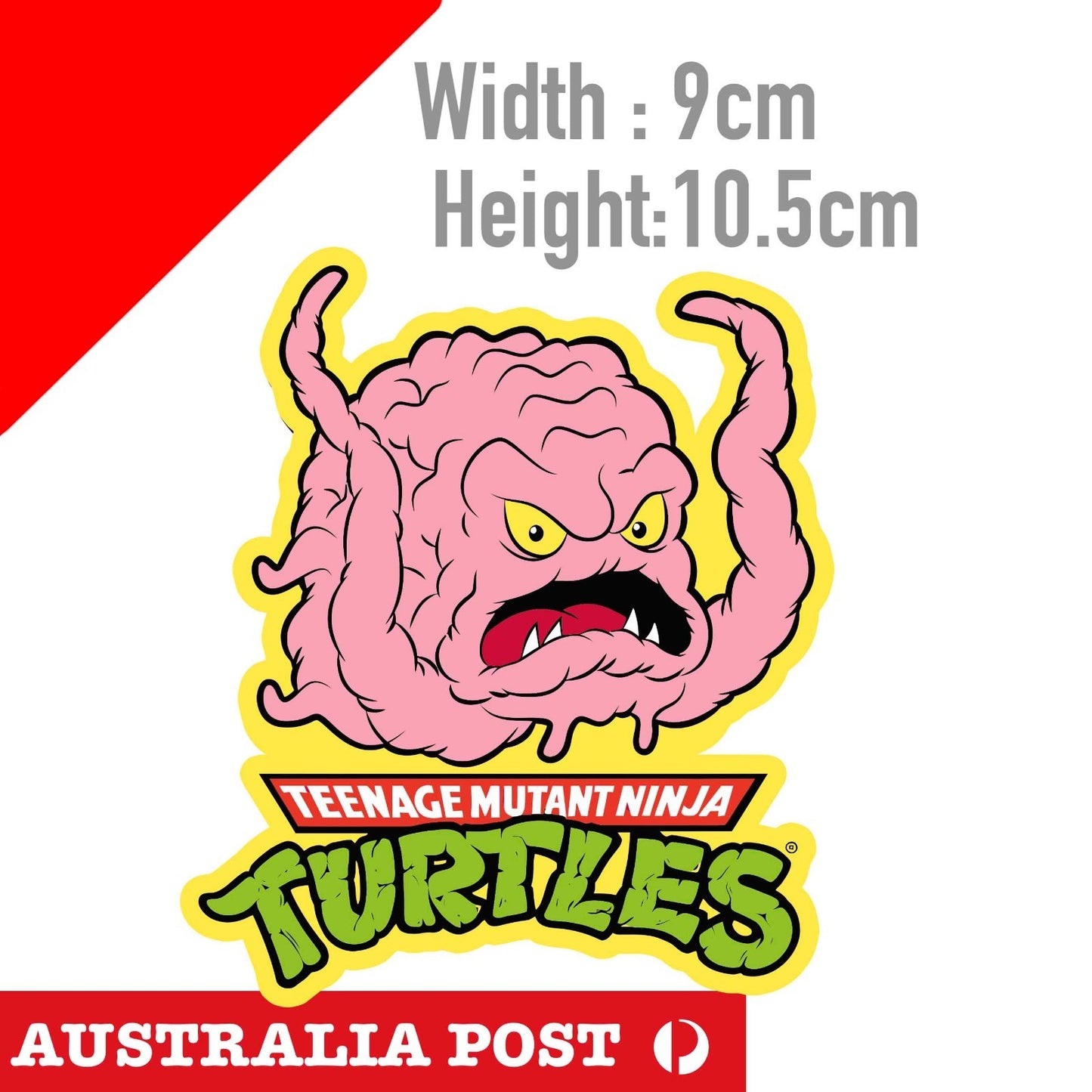Teenage Mutant Ninja Turtles Brain logo , Vintage Logo Cartoon Sticker