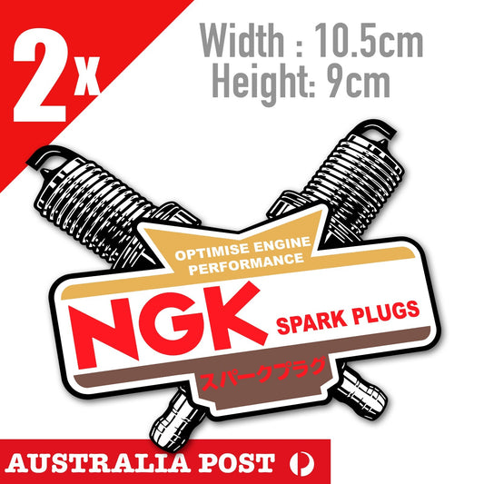 NGK Japan Performance Spark Plugs Logo  Stickers