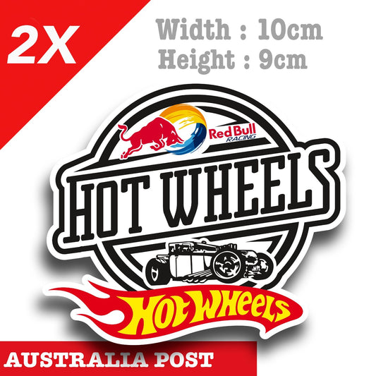 Red Bull Hot Wheels Racing Team Logo Stickers