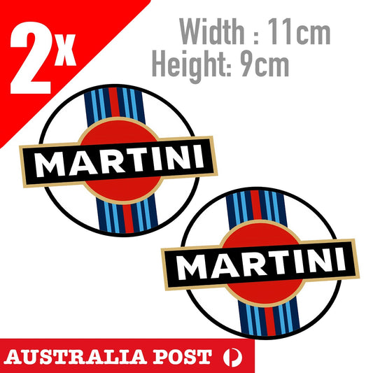 MARTINI RACING DECAL STICKER SET VINTAGE MOTORACING EDM JDM MOTORSPORT STICKER