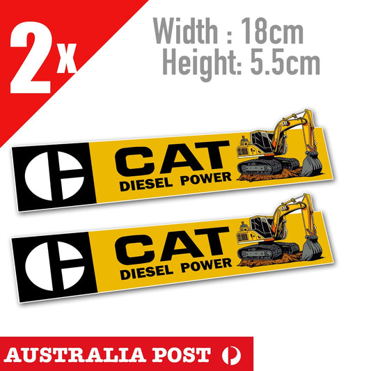 Caterpillar Diesel Power  EXCAVATOR, DIESEL POWER Caterpillar logo Sticker