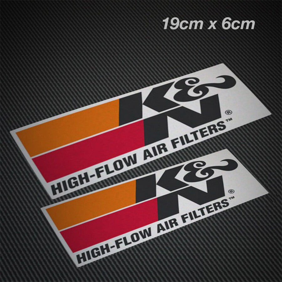 K&N Performance Filter Logo Laptop , Car  Vinyl  Sticker