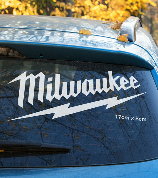 Milwaukee Electric Tool Logo Laptop , Car  Vinyl  Sticker 