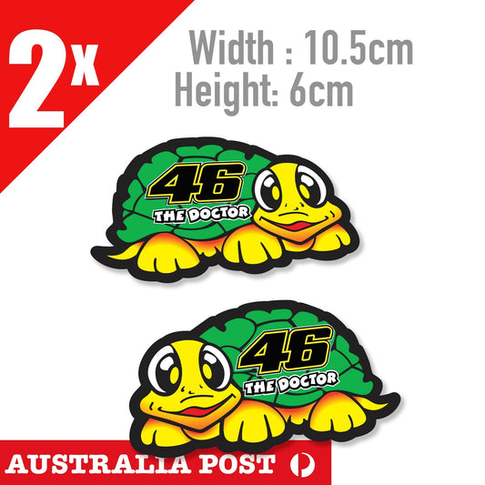 Turtle Rossi Valentino 46 Helmet JDM  Laptop , Car  Vinyl  Stickers