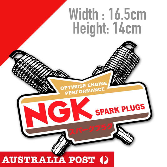 NGK Japan Performance Spark Plugs Logo   Sticker