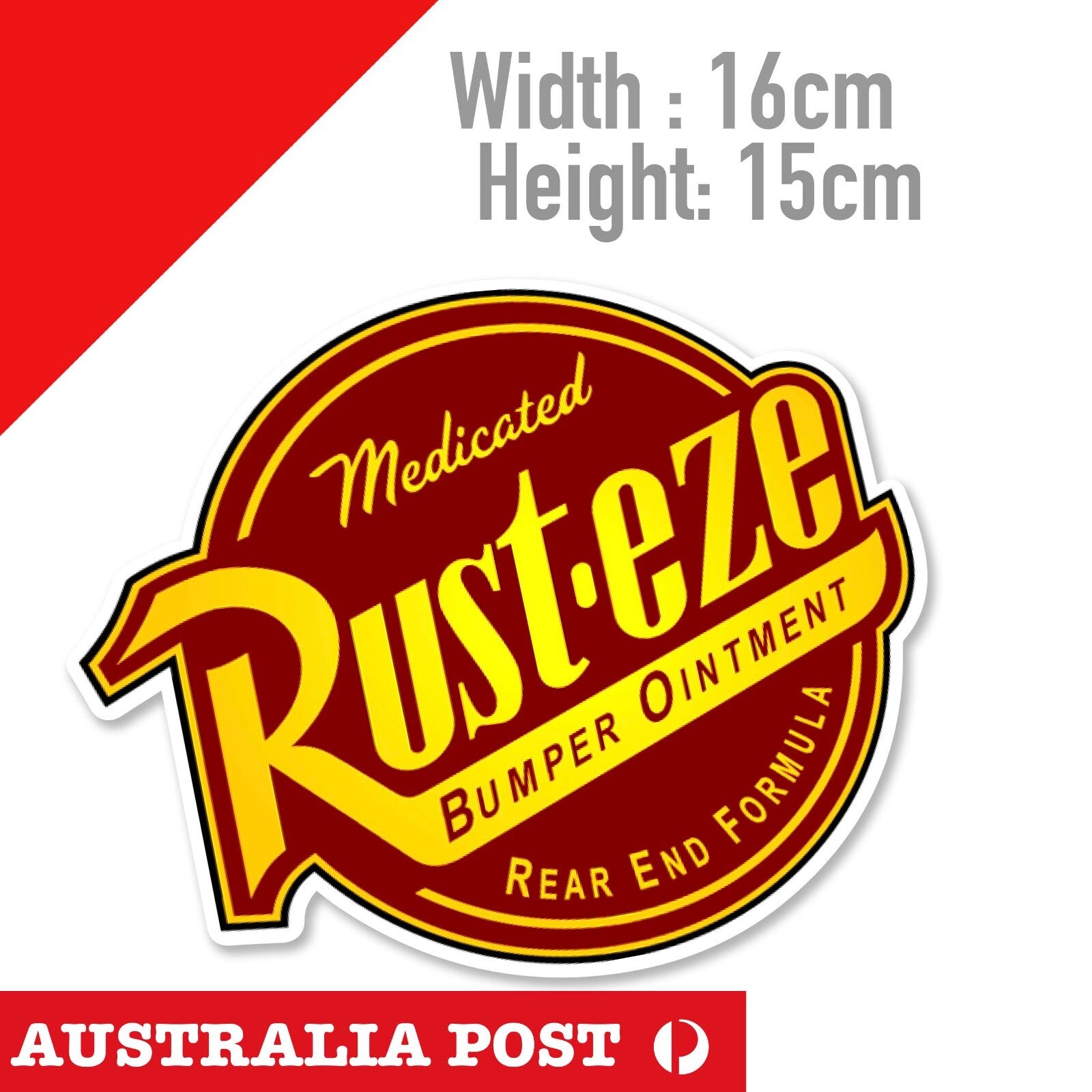 Rust-eze Bumper Ointment Disney Cars Logo , Disney Cars Sticker