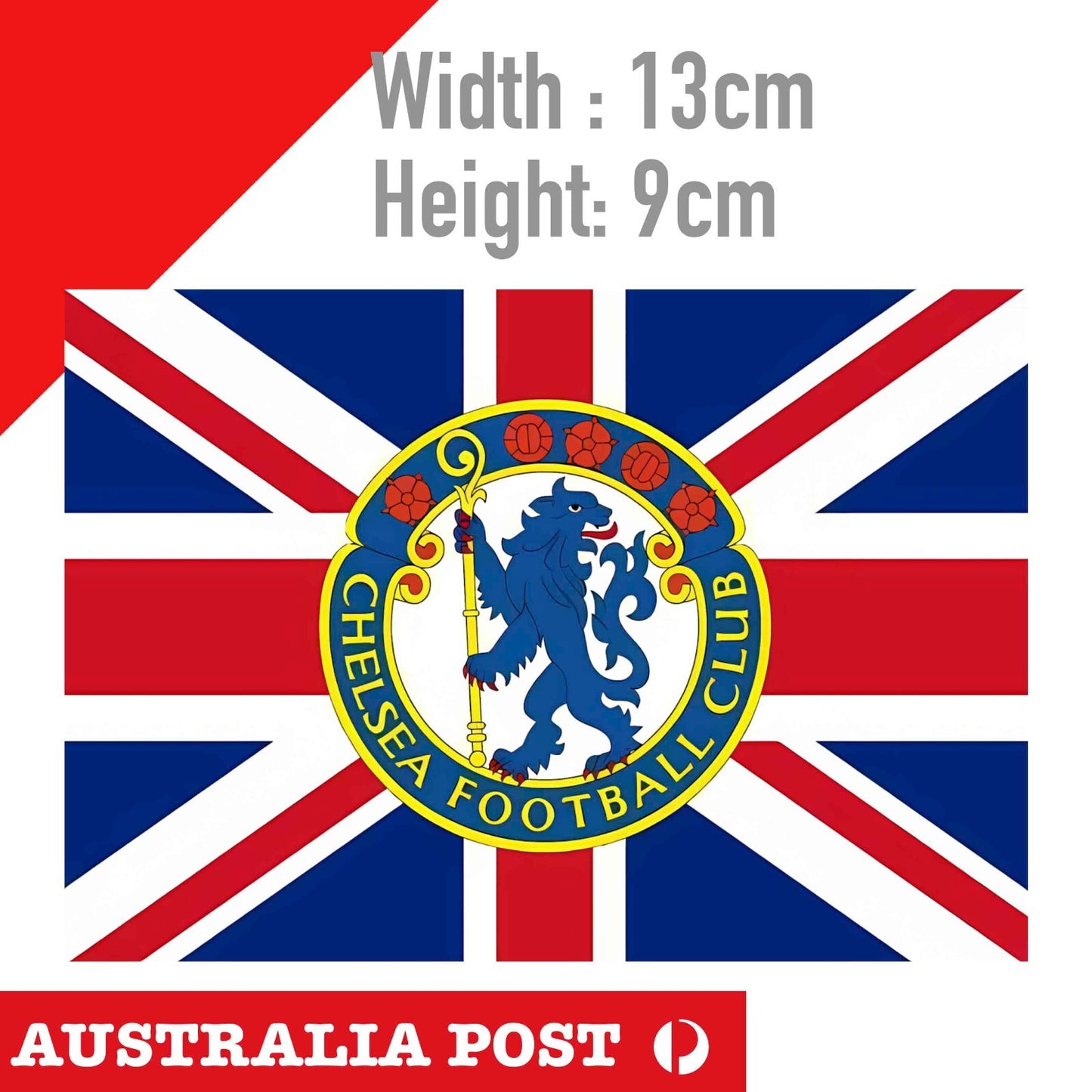 CHELSEA FC Premier League Sticker Decal Vinyl Car Wall British Flag Stickers