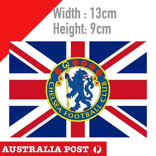 CHELSEA FC Premier League Sticker Decal Vinyl Car Wall British Flag Stickers