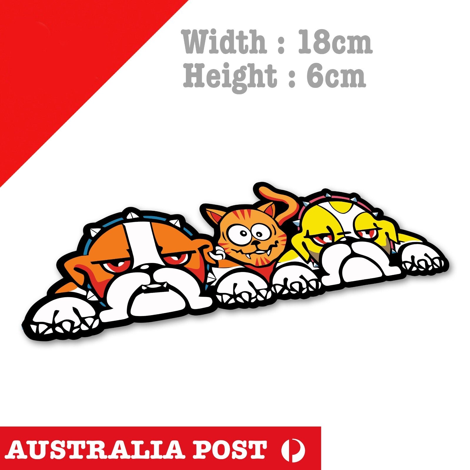 The Doctor 46 - Rossi 46 Cat & Bull Dog, Motorcycle, MotoGp Sticker