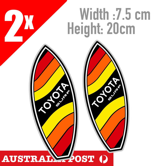 Toyota TRD Vintage SURF Board ,Ocean , 4x4, 4WD, Ute, Hilux, Tacoma  Sticker
