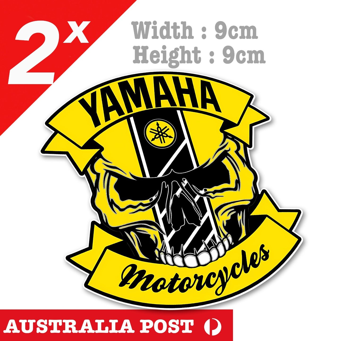 Yamaha MotorGP Skull , YAMAHA Logo Sticker