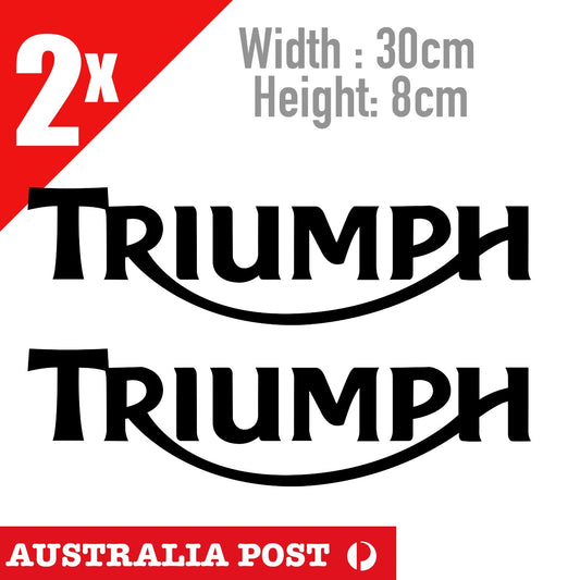 Triumph Motorcycles Logo Black Stickers