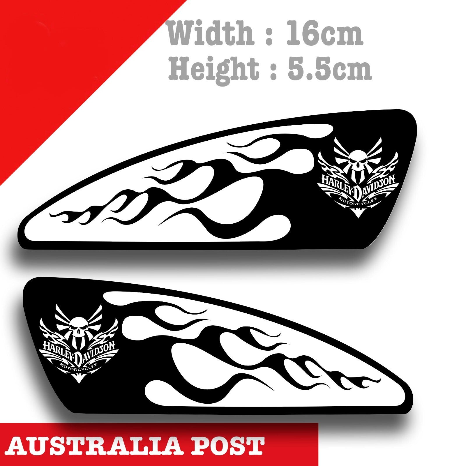 Harley Davidson Motorcycle Fuel Tank Logo Decal  Stickers