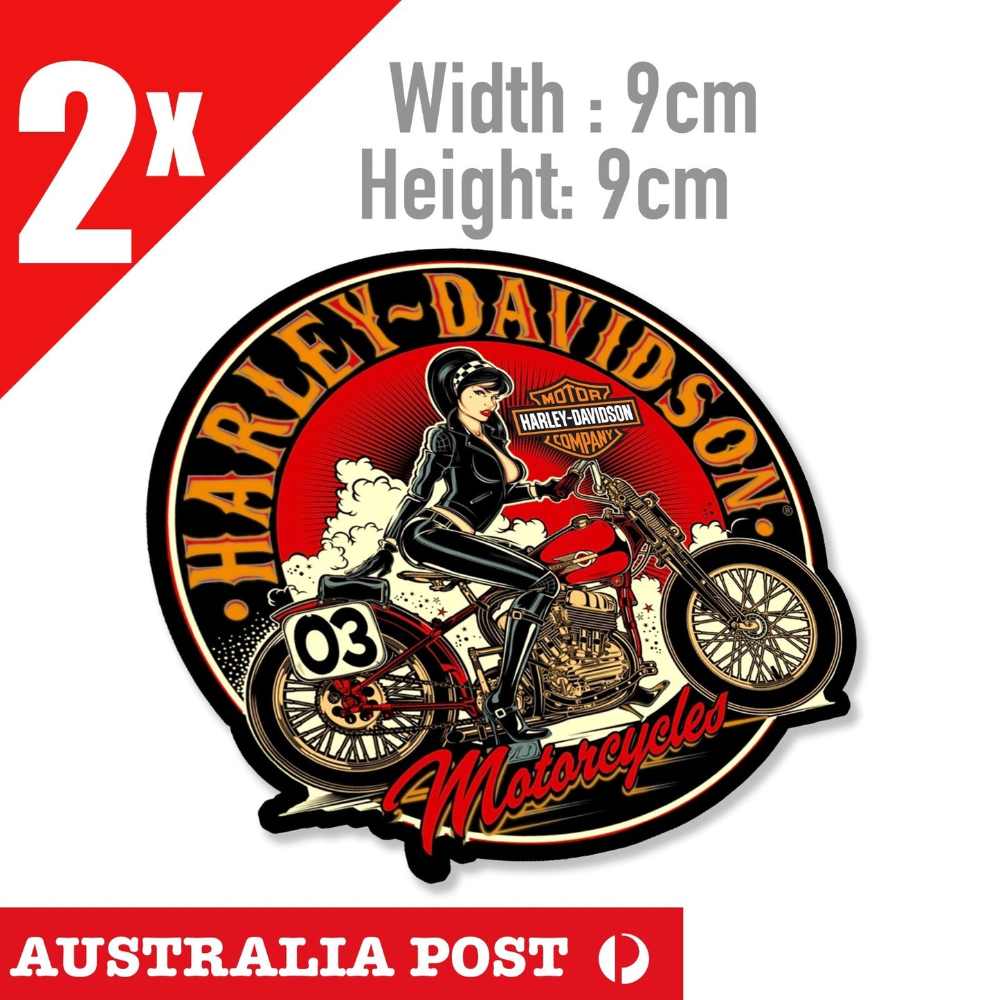 HARLEY Davidson Sticker For Laptop Motorcycle Car Ute Glass Mancave Sexy Girl