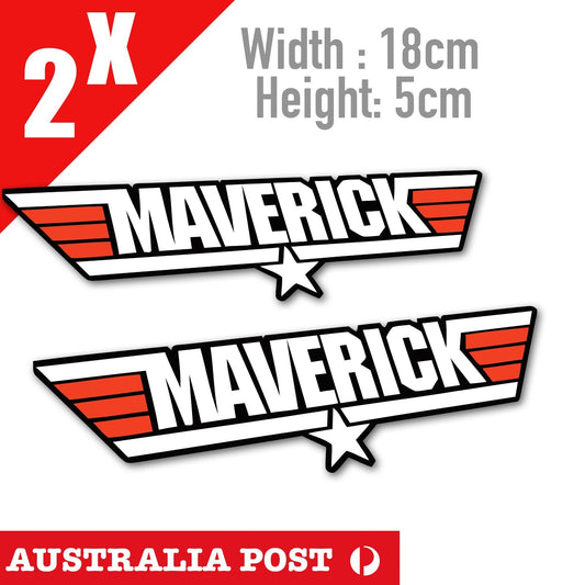 MAVERICK Top Gun Logo Sticker Decal Air Force Style  Sticker