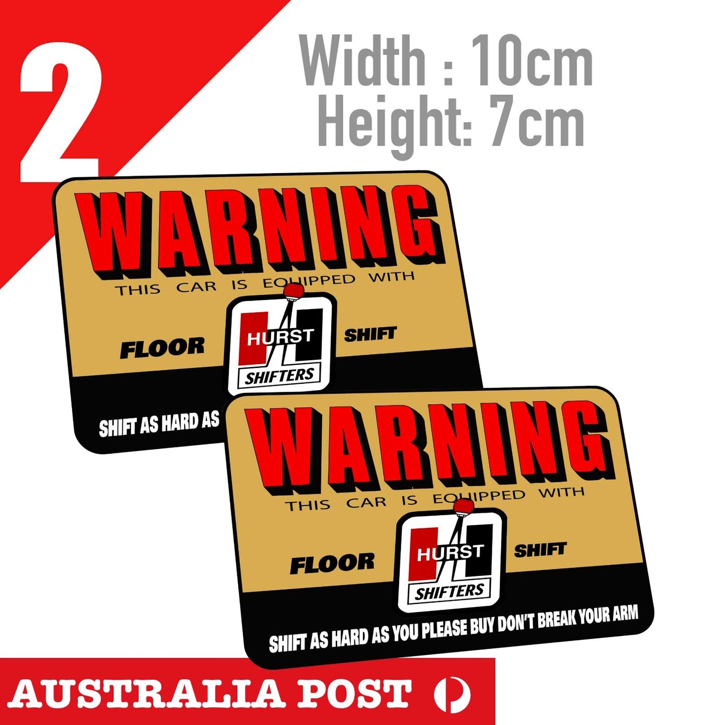 Hurst Shifters Warning Label Stickers