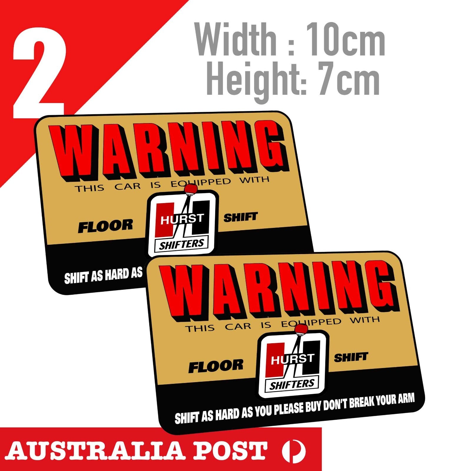 Hurst Shifters Warning Label Stickers