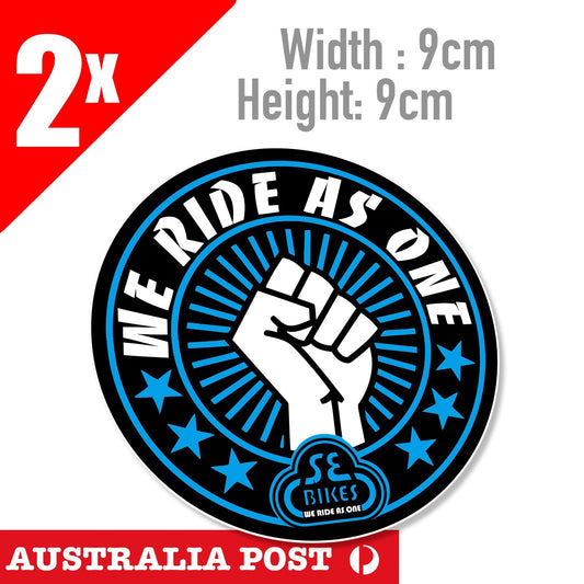 SE bikes  We Ride as One Round Logo Sticker Kit with Landing Gear  BMX Sticker