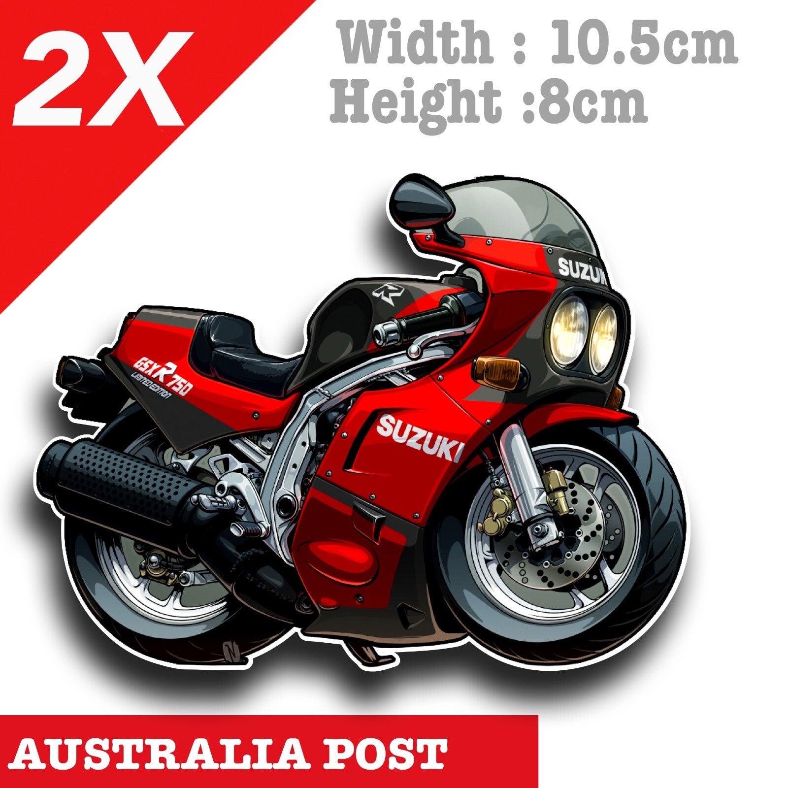 Suzuki GSX R750 Motorcycle, Suzuki Motorcycle Decal Stickers