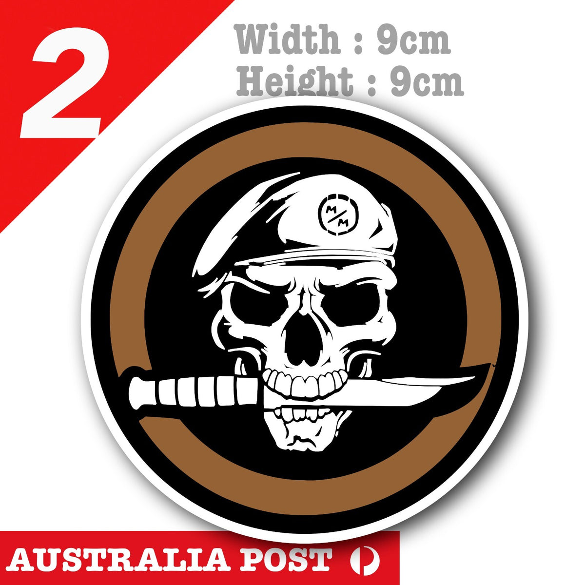 Motorcycle Helmet Metal MULISHA Skull Knife Helmet logo decal Stickers