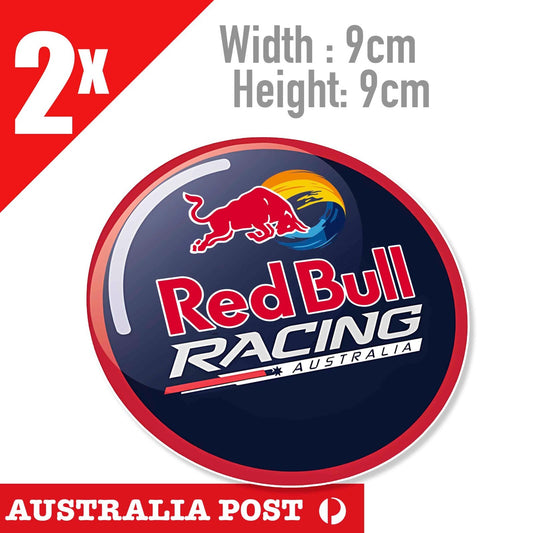 RED BULL RACING AUSTRALIA ROUND Logo, Red Bull Energy Drink  Stickers